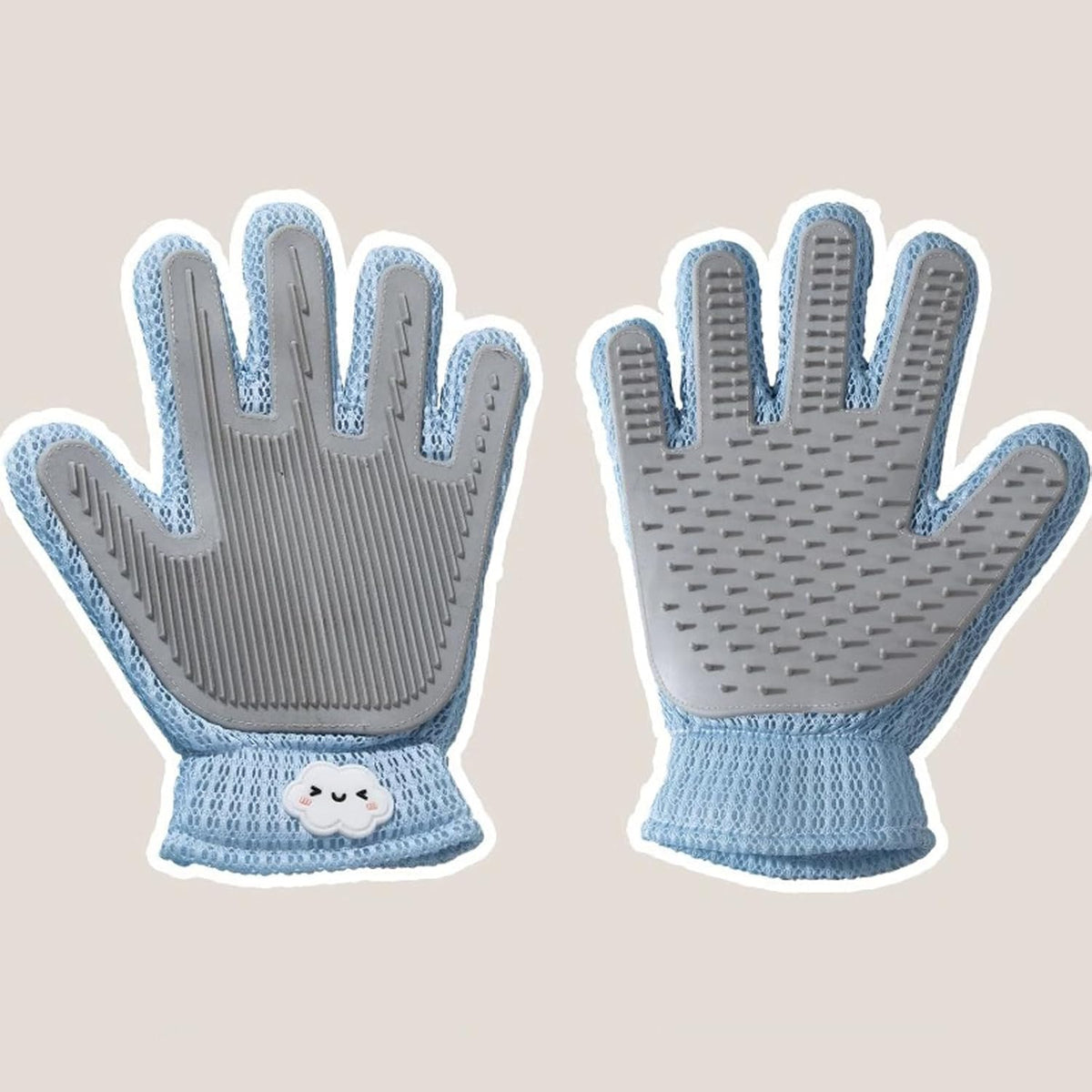 Cat Grooming Gloves, Upgraded 2-in-1 Double-Sided, 1 Count