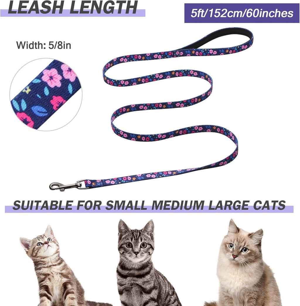 Hikiko Cat Harness and Leash Set 3 in 1 Adjustable Cat Collar
