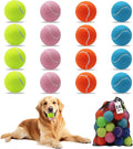 Magicorange Tennis Balls for Dogs,Colorful Easy Catching Dog Balls,16 Pack | Bright Yellow/Pink/Orange/Blue Dog Playing Balls, Easy to Spot And Fetch, with Mesh Bag for Training and Outdoor Fun