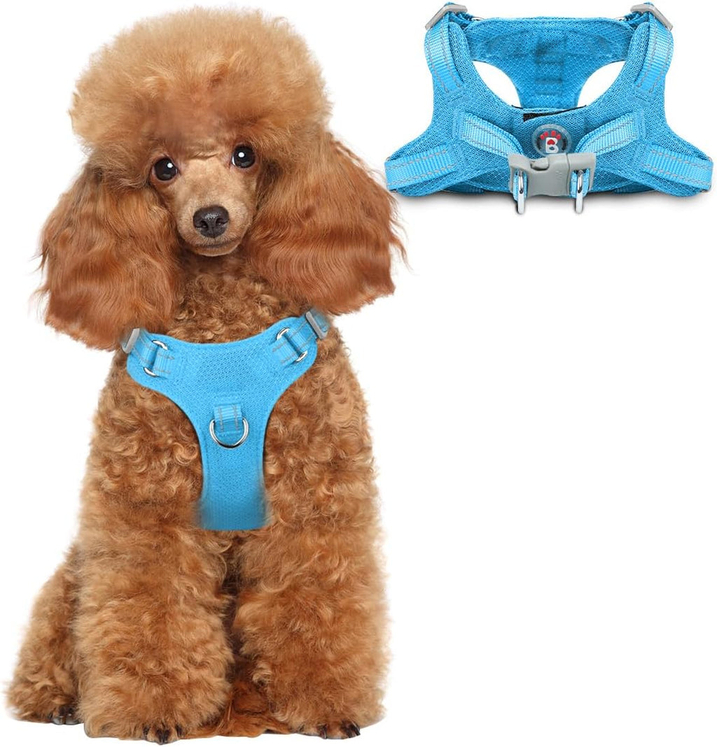 BARKBAY Small Dog Harness,No Pull Puppy Harness,Step-in Dog Vest