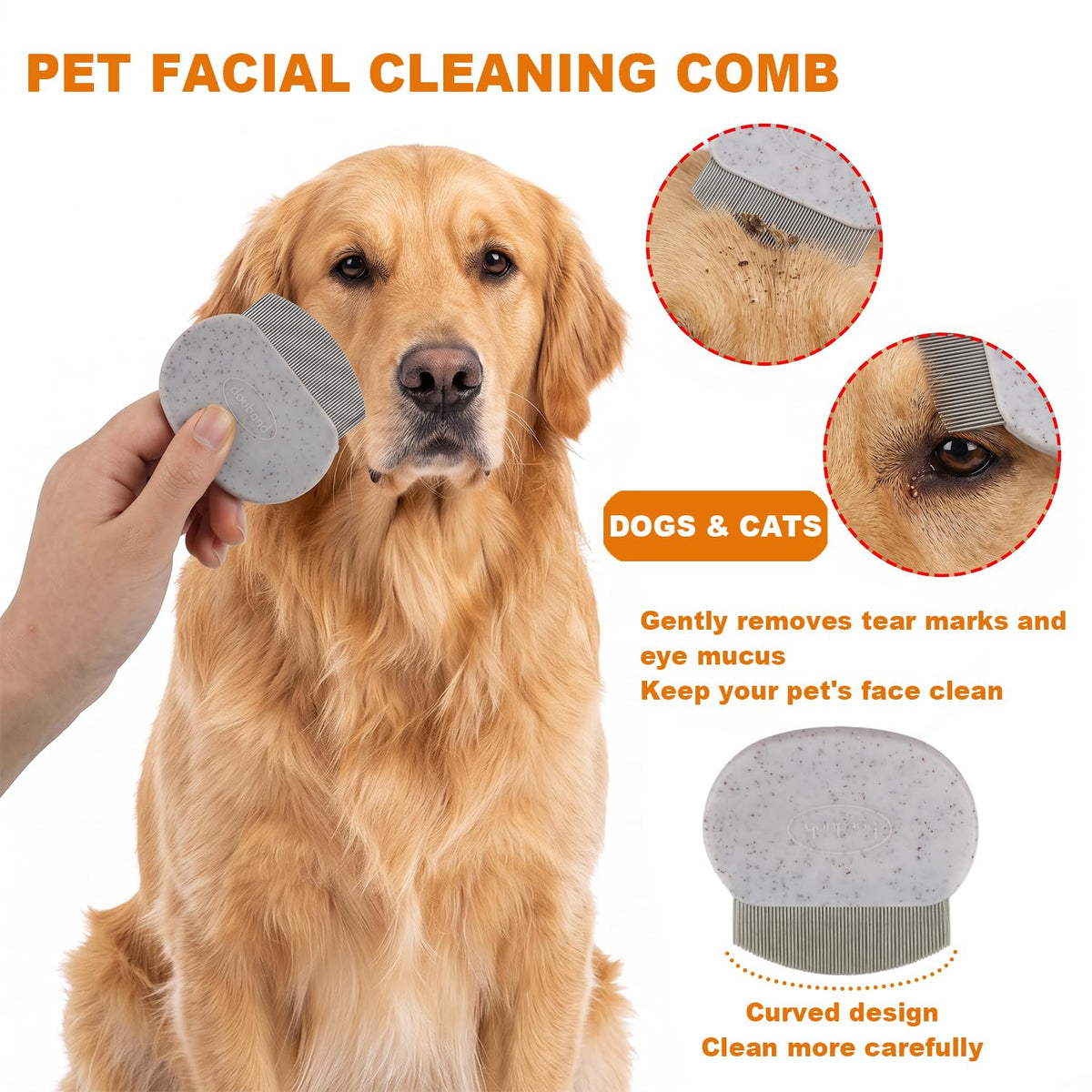 6 Pack Stainless Steel Flea Combs, Pet Grooming Set for Dogs & Cats