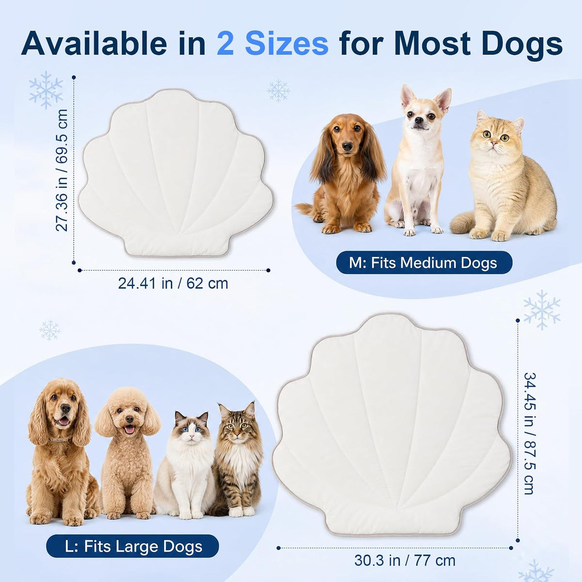 Dog Cooling Mat, Q-MAX>0.5 Non-Slip Self-Cooling Pad for Pets