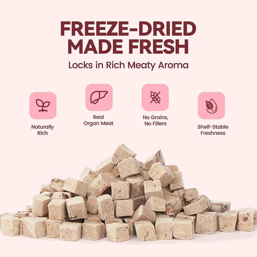 Freeze Dried Beef Liver Cat Dog Treats 2oz