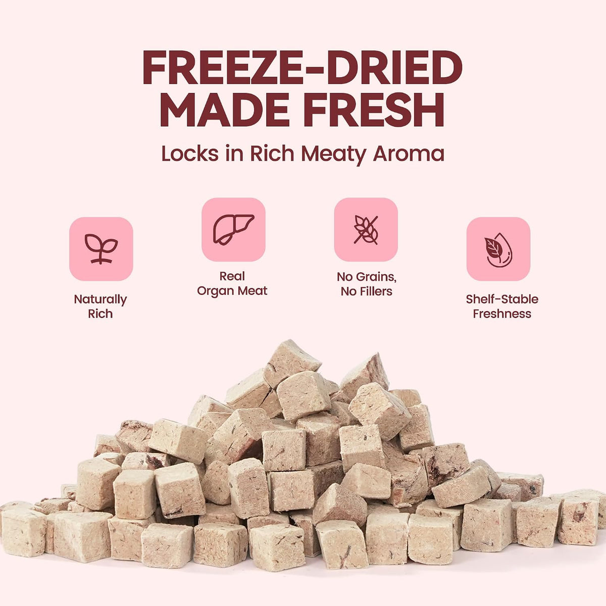 Freeze Dried Beef Liver Cat Dog Treats 2oz