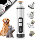 Dog Nail Grinder Electric Powerful 3 Speeds Dog Nail Clippers with Lights Quiet Cat Nail Clipper Painless Care Trimmers Tools for Small Medium Large Dogs and Cats (Black)
