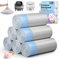 120 Count 27"x13" Cat Litter Bags Compatible with NeaksM1 & Petpivt 11/12 | Heavy Duty, Leak-Proof Liners with Easy Drawstring Handle, Designed for Open-Top Self-Cleaning Boxes