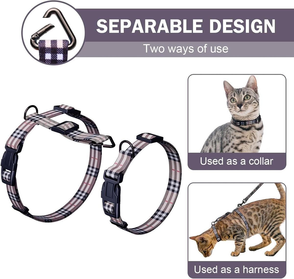 Hikiko Cat Harness and Leash Set Adjustable