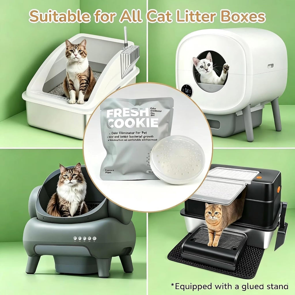 Smart Cat Litter Box Waterproof Pad Set (2PAD+2Deodorizer)