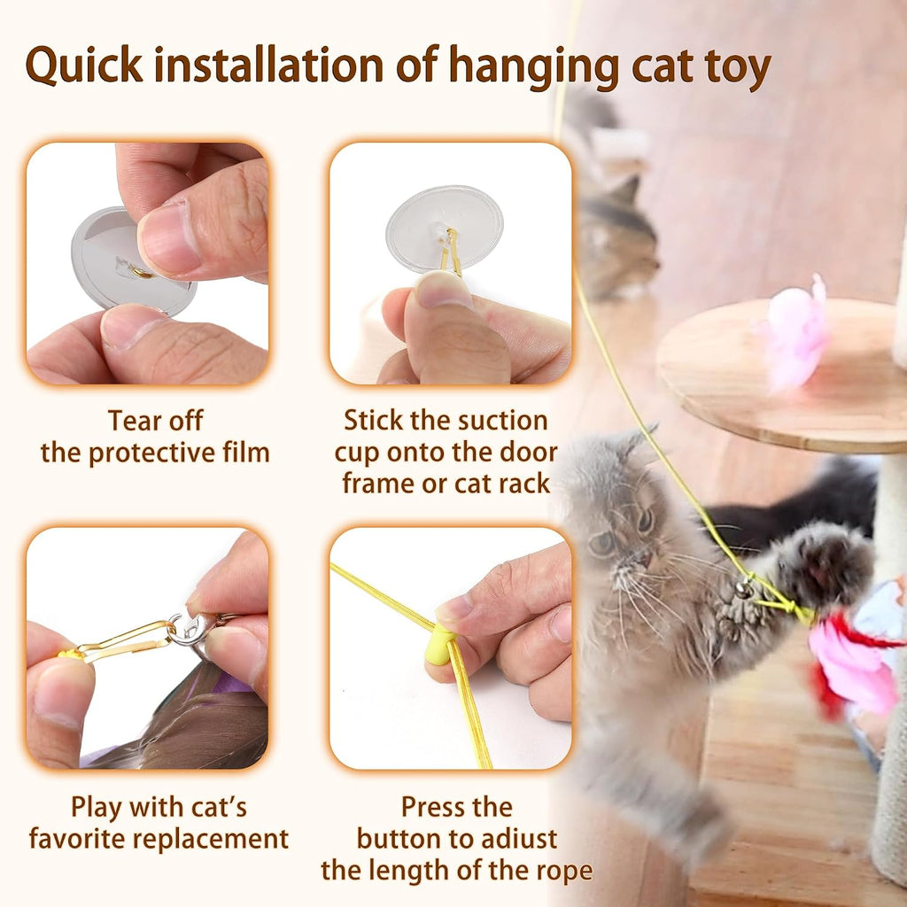 Cat Bird Toy for Indoor Cats Self Play