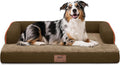 MEKIY Orthopedic Washable Dog Bed with Bolster for Large Sized Dogs