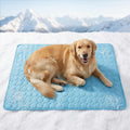 Muddy Mat® Cooling Mat for Dogs – 27" x 39" Ice Silk Dog Cooling Mat | Self-Cooling, Non-Toxic | Indoor & Outdoor, Crate, Car | Machine Washable, Blue