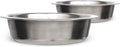 Neater Pet Brands 1.5 Cup (12 oz.) Shallow Stainless Steel Cat Bowls, Set of 2 Neater Feeder Replacement Bowls (Deluxe Model), Metal Cat Dishes for Food and Water, Whisker Friendly, Dishwasher Safe 