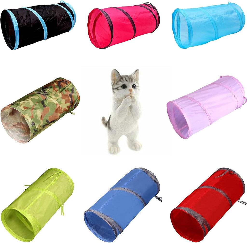 iCAGY Cat Tunnel for Indoor Small Cats Kittens Rabbits, Foldable Tube Toys
