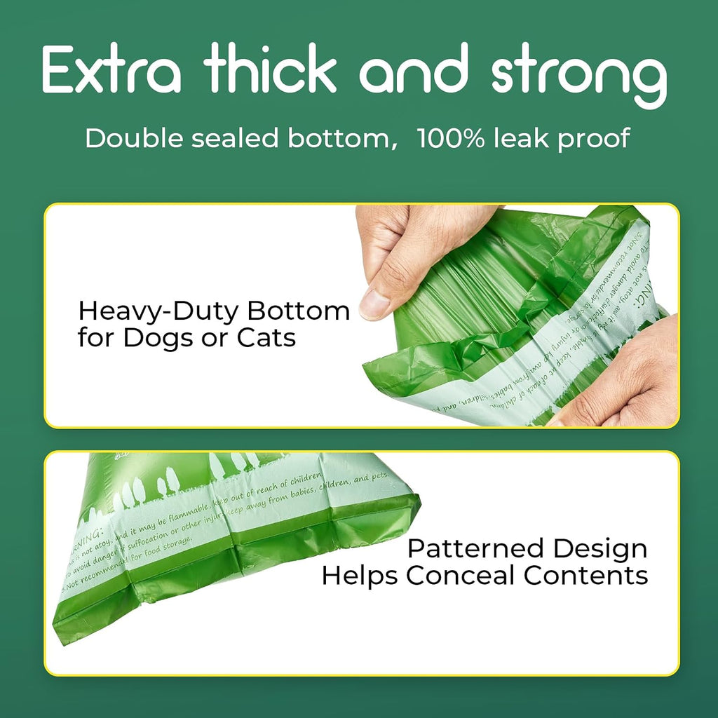 ATIFBOP Biodegradable Dog Poop Bags 720 Counts 48 Rolls, Leak Proof and Extra Thick Doggy Poop Bags (Unscented)
