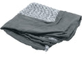 Furhaven Replacement Dog Bed Cover Two-Tone Faux Fur & Suede L Shaped Chaise, Machine Washable - Stone Gray, Medium