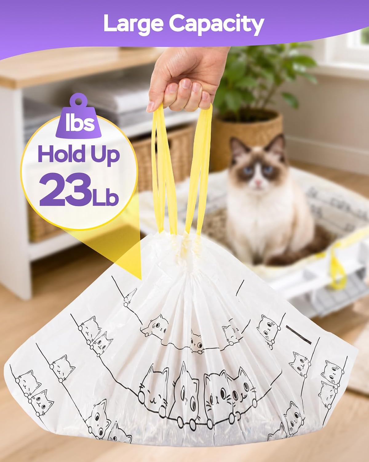 Cat Litter Bags for Pet Pivot Autoscooper 11/12 Box, 180 Count