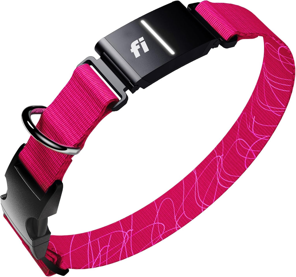 Fi Series 3+ GPS Dog Collar & Tracker, Membership Required, Pink XL