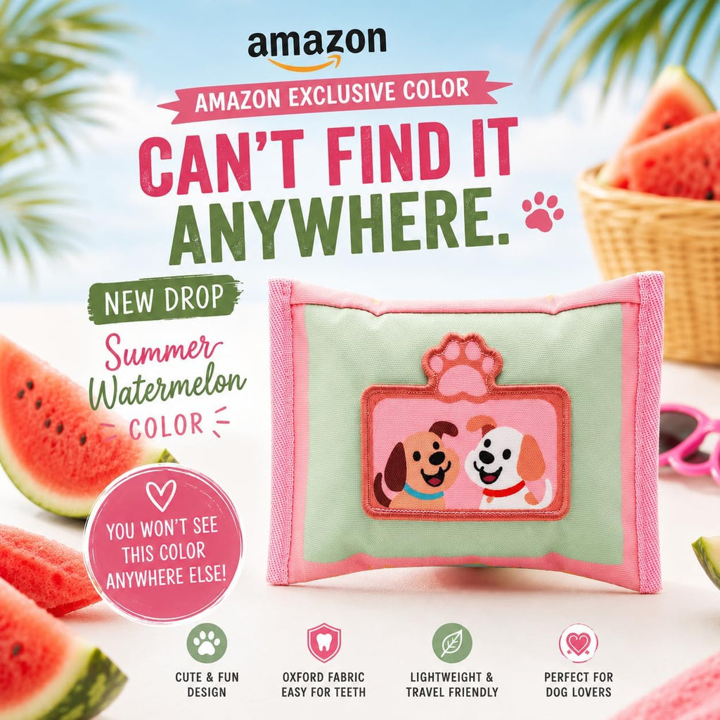 ORIGINAL Interactive Dog Snuffle Wipe Puzzle Toy | Quality Tested, Reinforced Stitching | Anti-Boredom Mental Stimulation | Slow Feeding & Enrichment Game | Small Medium Dogs | Tissue (Pink)