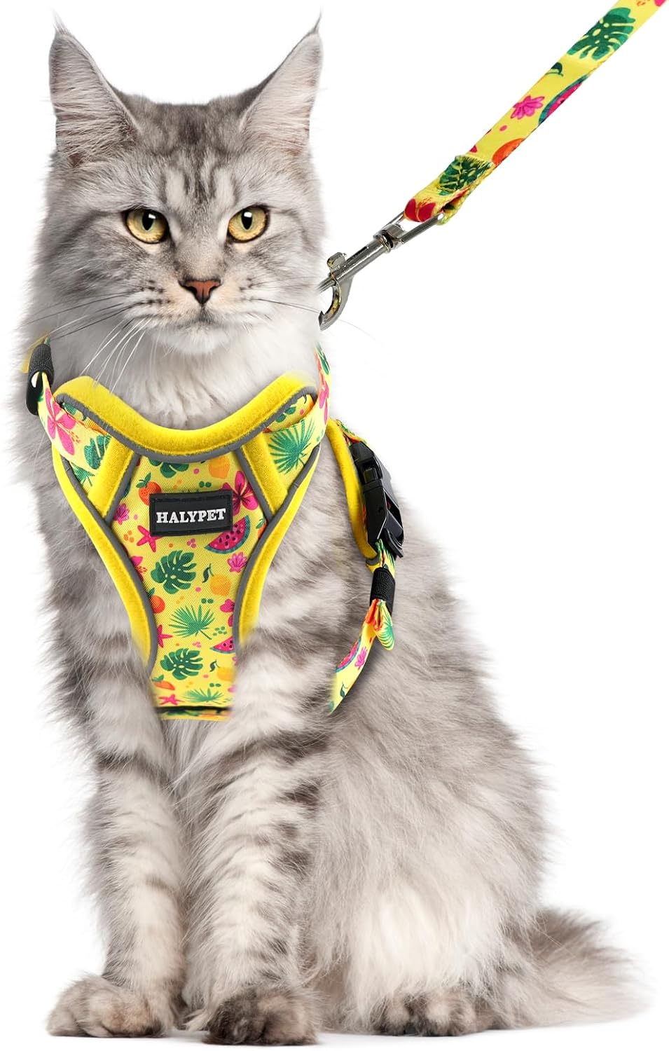 Halypet Cat Harness and Leash Set, Escape Proof Adjustable Harness