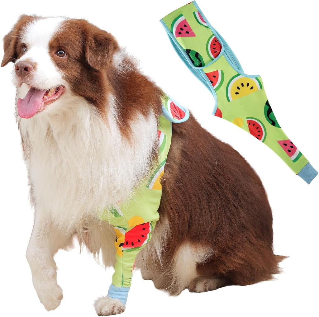 Dog Front Leg Recovery Sleeve – Single Sleeve to Prevent Licking, Scratching & Biting Cone Collar Alternative for Surgery, Wound Care, ACL CCL, Joint Protection