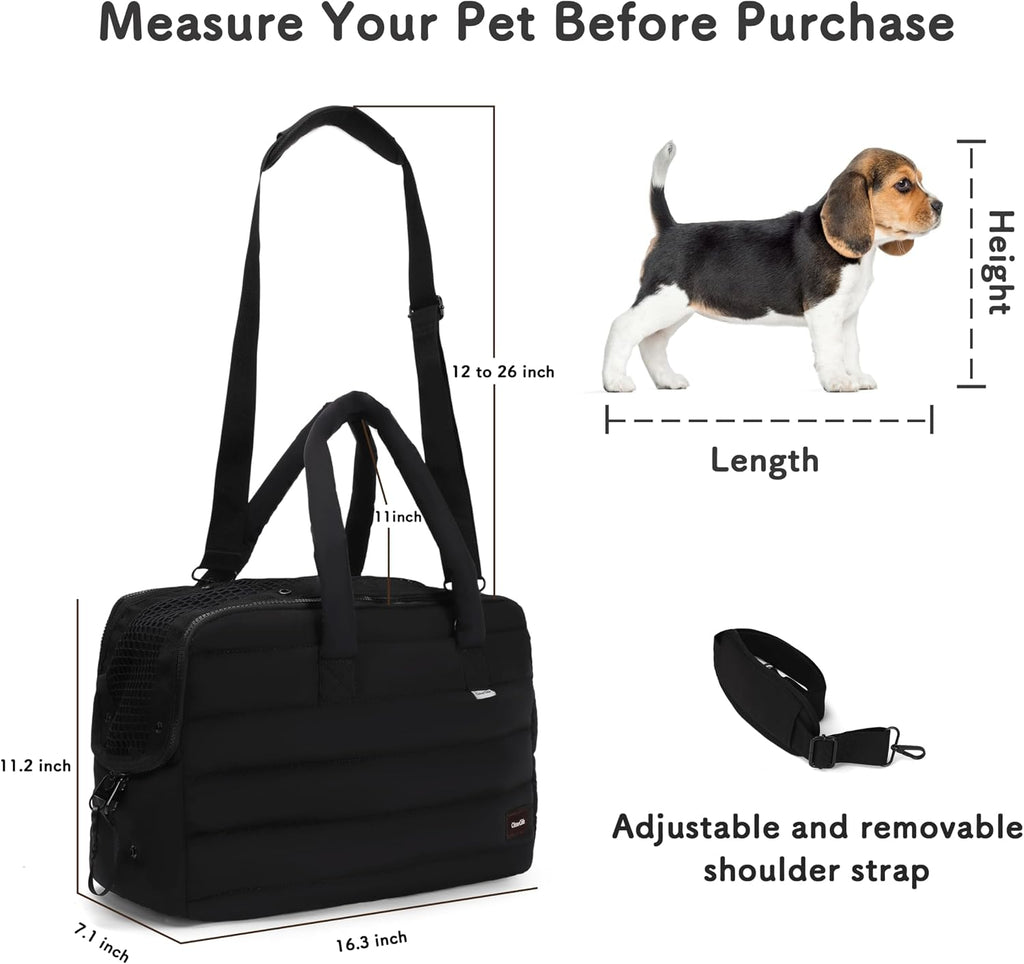 Dog Purse Carrier for Small Dog Cat up to 13lbs, Lightweight Pet Carrier