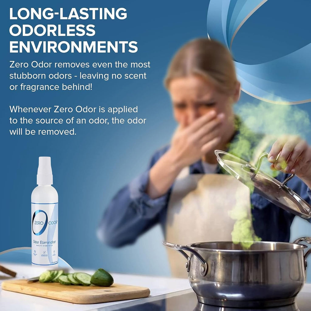 Zero Odor Multi-Purpose Odor Eliminator, Car & Room Air Freshener, 8 oz