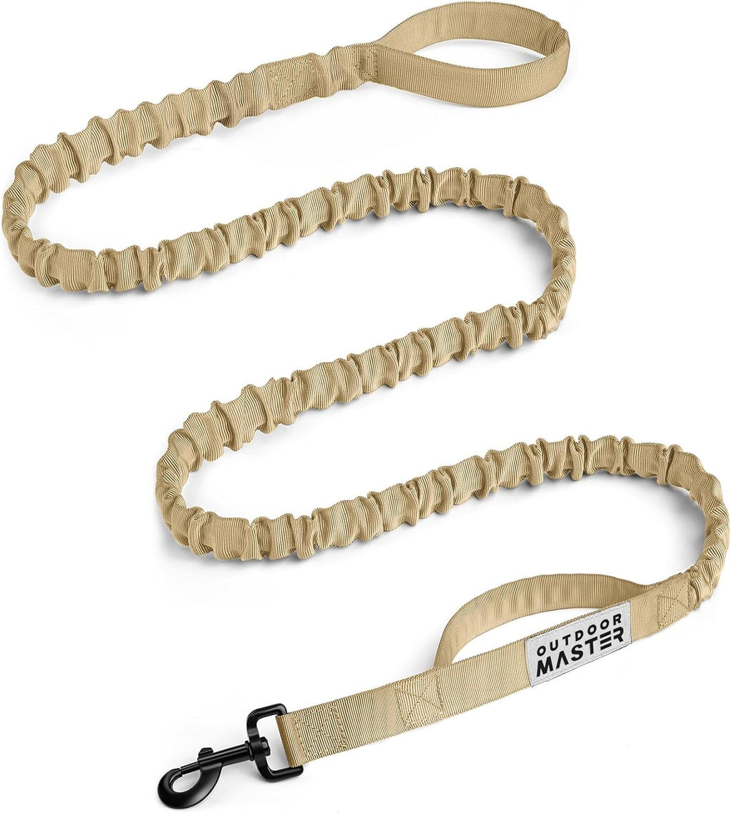 OutdoorMaster Bungee Dog Leash, Heavy Duty Dog Leash with Shock Absorption