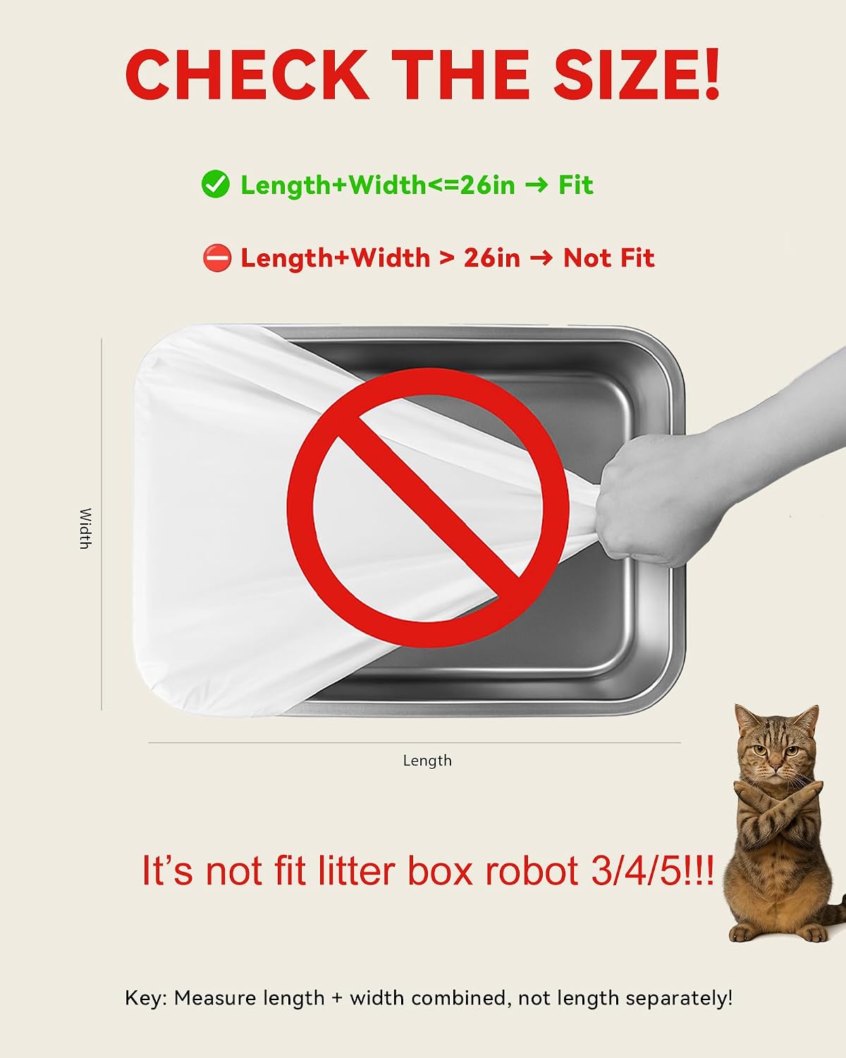 30 Count Cat Litter Box Bags for Automatic Cat Litter Box with Drawstring