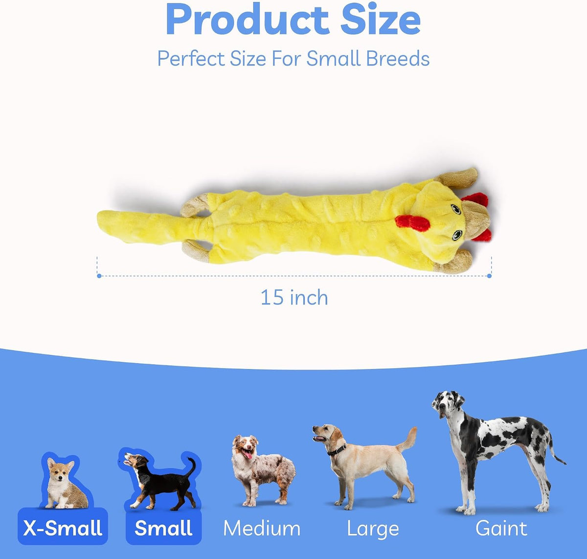 SHARLOVY Dog Squeaky Toys Pack, Bubble Plush Puppy Teething Pet Toys, Crinkle No Stuffing Animals Dog Toy, Doggies Chew for Large Small Medium Breeds