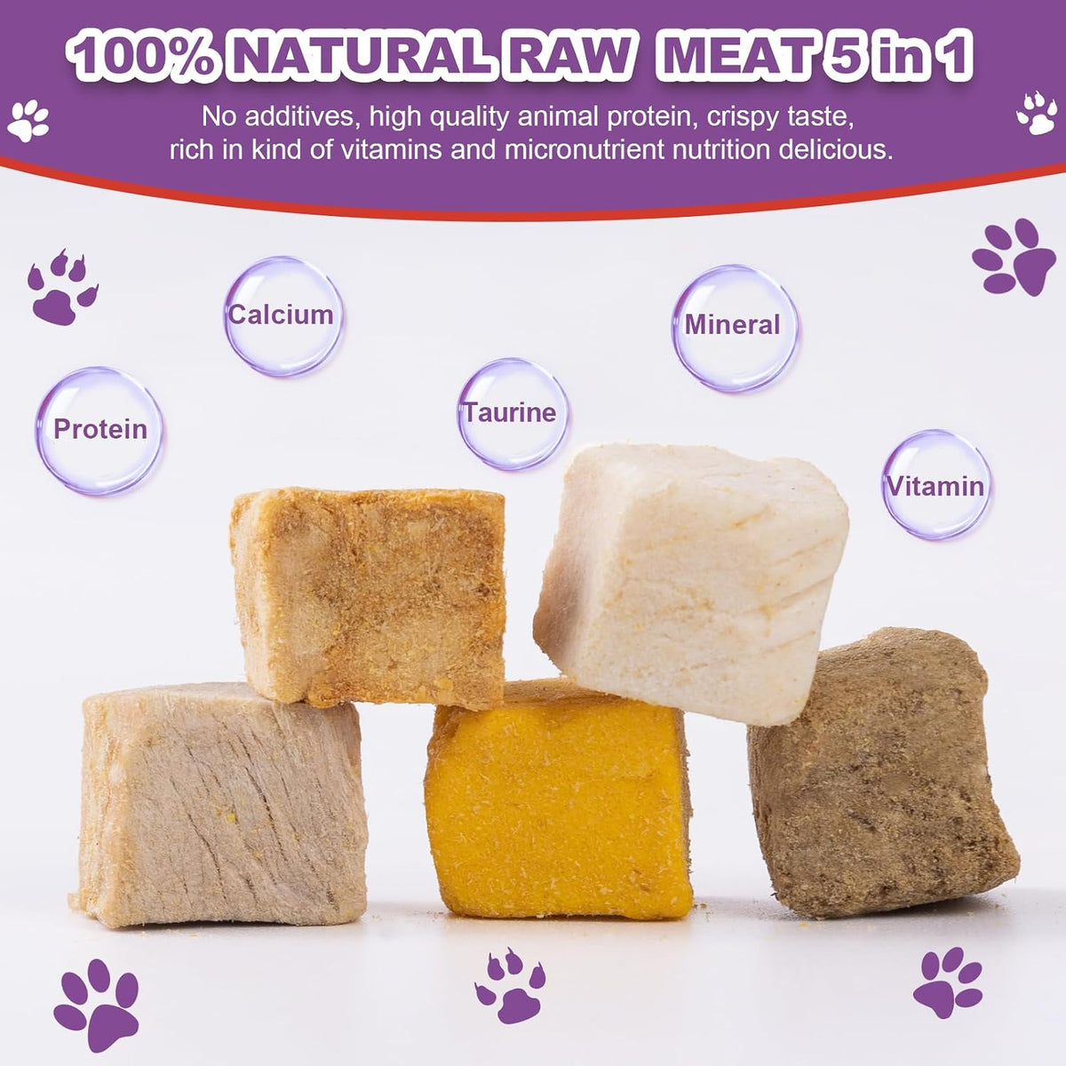 Freeze-Dried Dog and Cat Treats, 5-in-1 Mix, 5 oz (142 g)