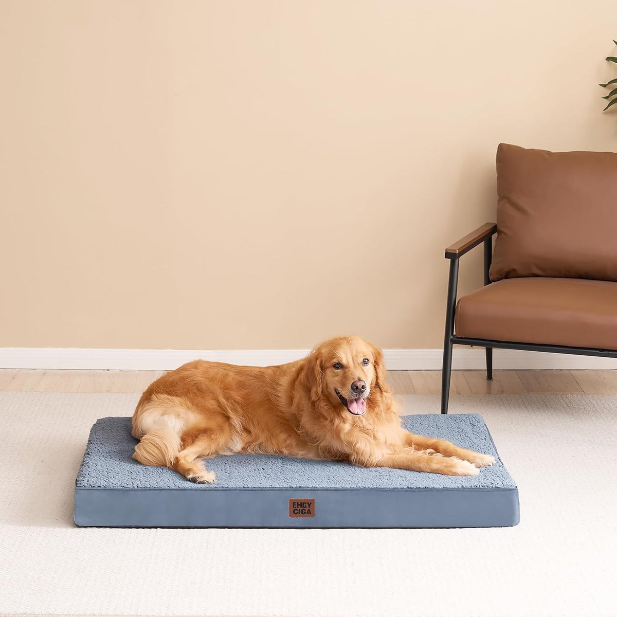EHEYCIGA Orthopedic Dog Bed Extra Large with Removable Washable Cover, 44IN