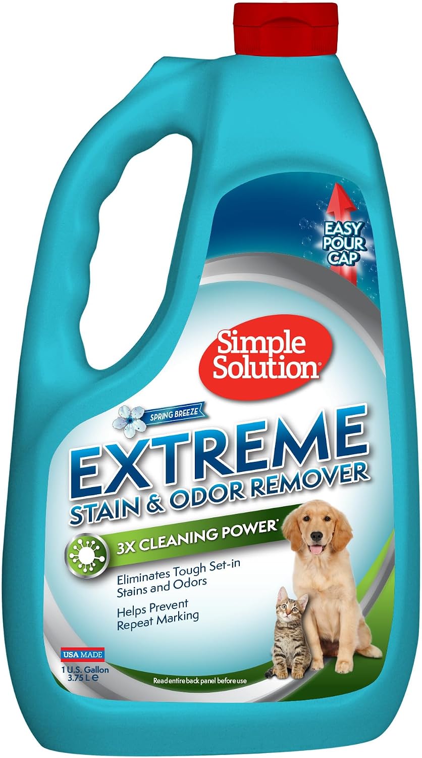 Simple Solution Pet Stain & Odor Remover, Spring Breeze Scent, Gallon