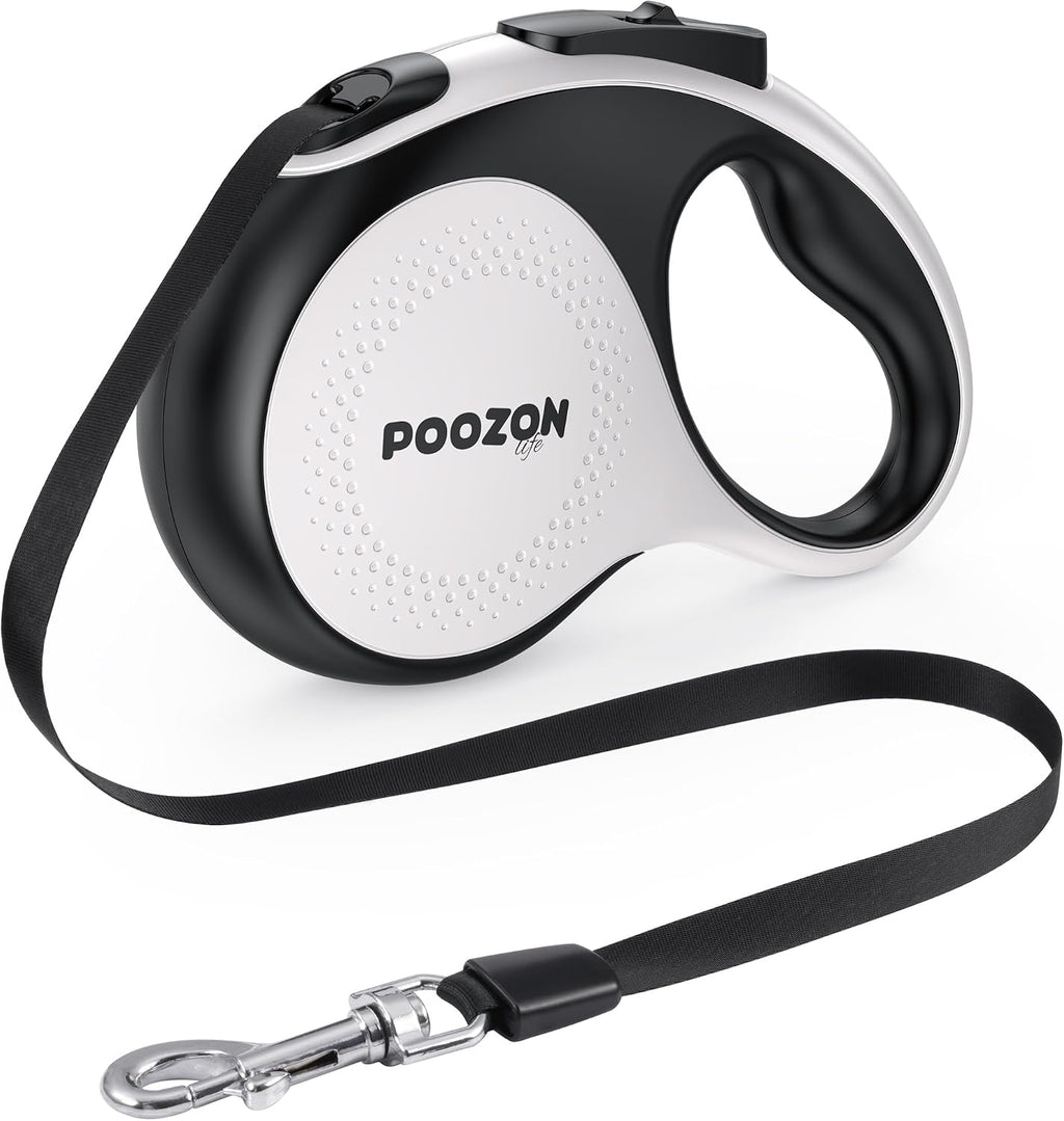 Retractable Dog Leash, 360° Tangle Free, 16 ft Strong Nylon Tap for Pets, Walking Leash for Medium and Large Dogs, Heavy Duty, One Button Break and Lock, Up to 66 lbs