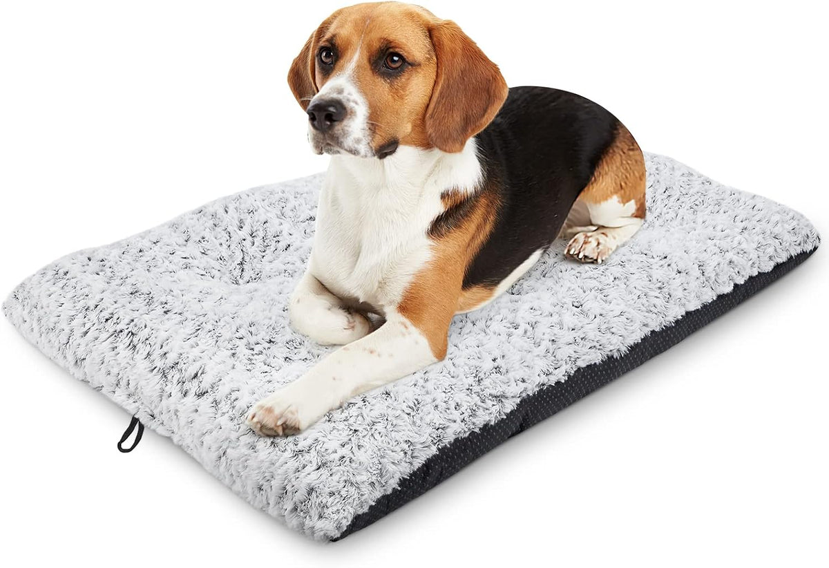 Dog Bed Kennel Pad Washable Anti-Slip Crate Mat for Medium Dogs and Cats (30-inch)