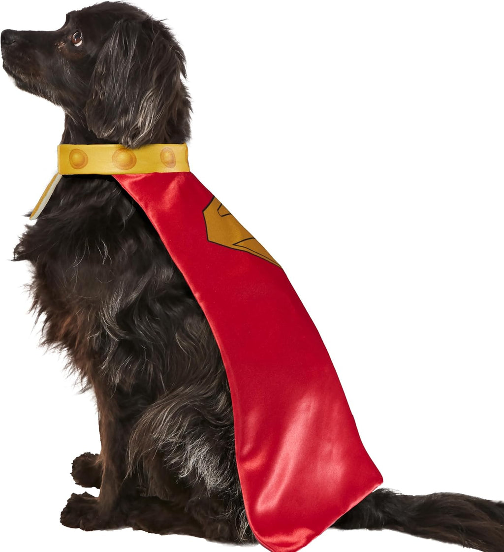 Rubies DC Superman Movie (2025): Krypto Pet Cape & Collar for Dogs or Cats, Extra Large