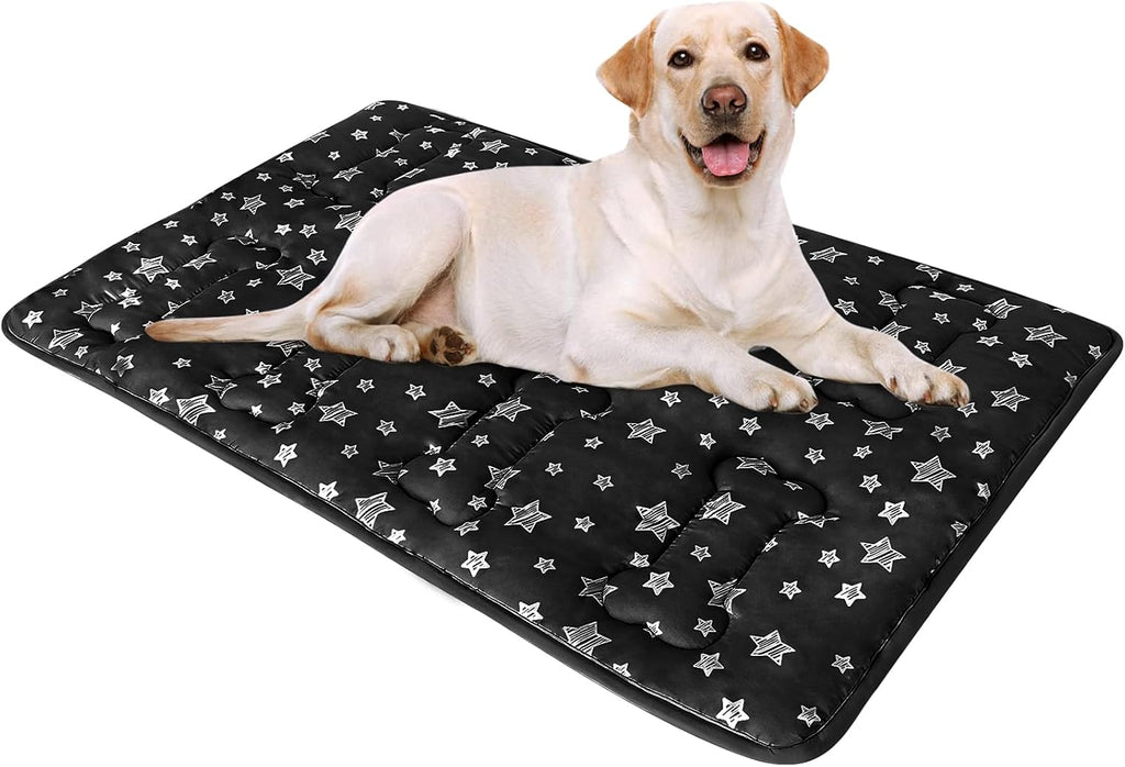 Dog Crate Mat (36" X 23"), Soft Dog Bed Pad Mat with Cute Prints