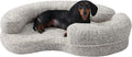 Calming Orthopedic Memory Foam Dog Bed, Small, Beige