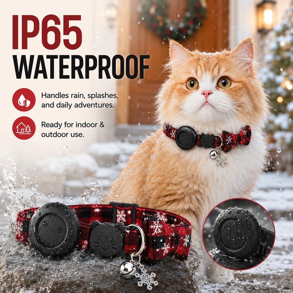 GPS Tracker for cat，Pet Tracker (Android Only) Smart tag,Waterproof Compatible with Google Find My,No Monthly Fee,Advanced Tracking Solution Smart Collar for Pet Safety Ideal Small Large Cats