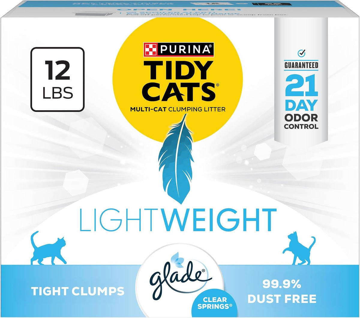 Purina Tidy Cats Lightweight Scented Cat Litter, 12 lb. Box