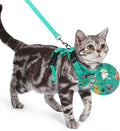 rabbitgoo Cat Harness and Leash Set, Easy-on with Neck Buckle, Kitty Grove