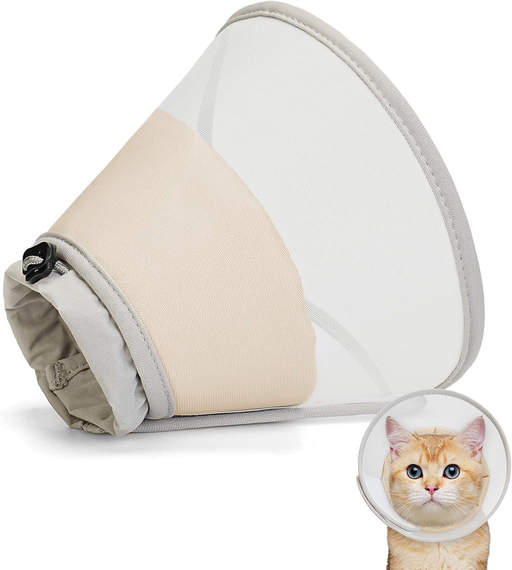 Supet Soft Cat Cone Collar Recovery to Stop Licking Breathable Mesh Surgery