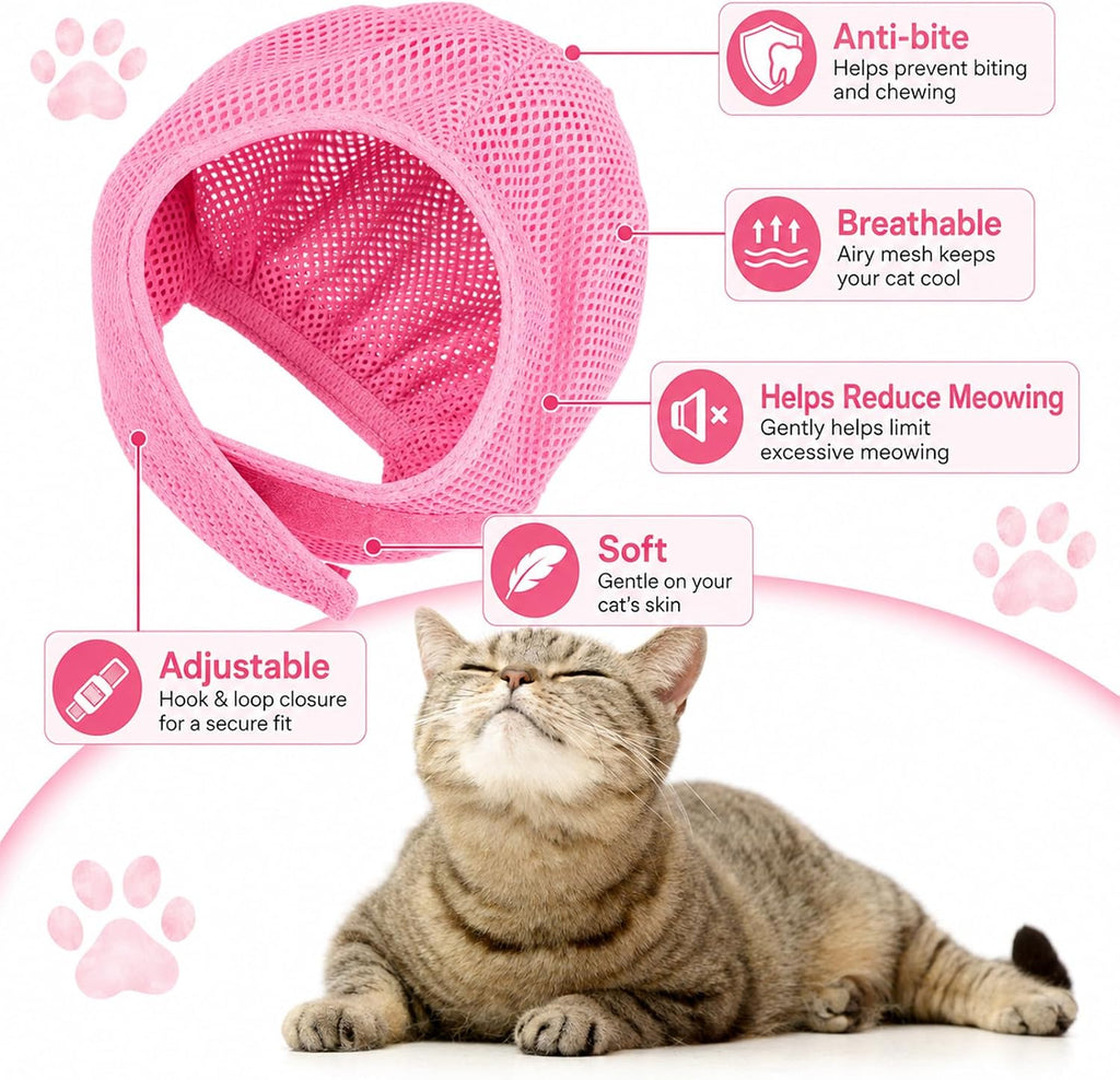 9 Pcs Cat Bathing Bag Anti Scratch Cat Grooming Bag,Pink