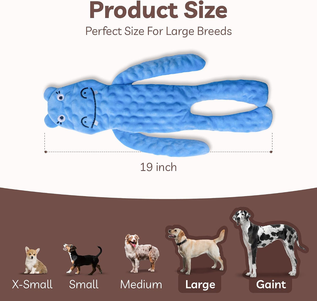 SHARLOVY No Stuffing Dog Toys 5 Pack, Crinkle Interactive Dogs Toy for Boredom, Puppy Toys for Teething to Keep Them Busy, Cute Squeaky Dogs Toy for Small, Medium, and Large Breed