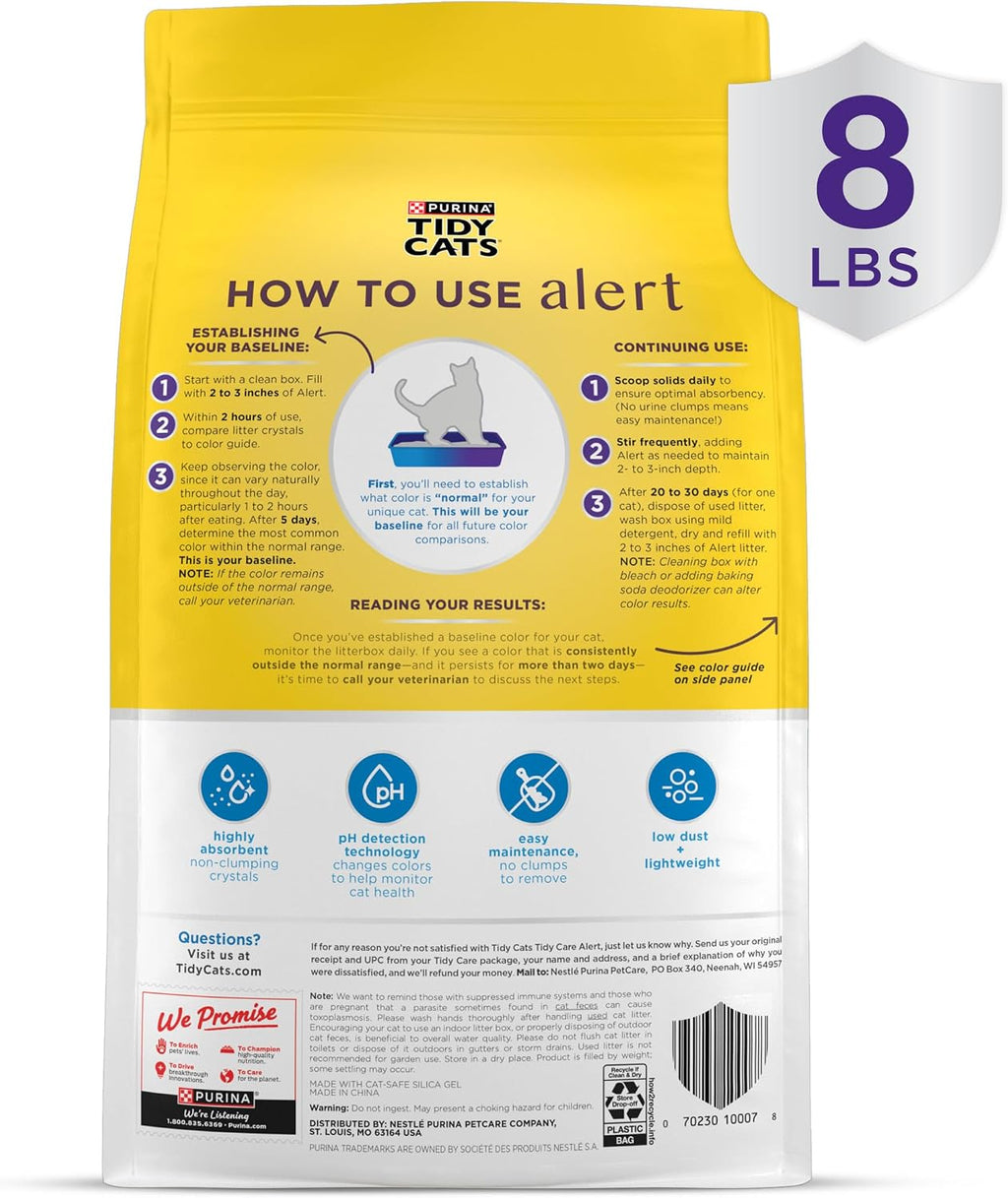 Purina Tidy Cats Care Alert Health Monitoring Litter, 8 lb