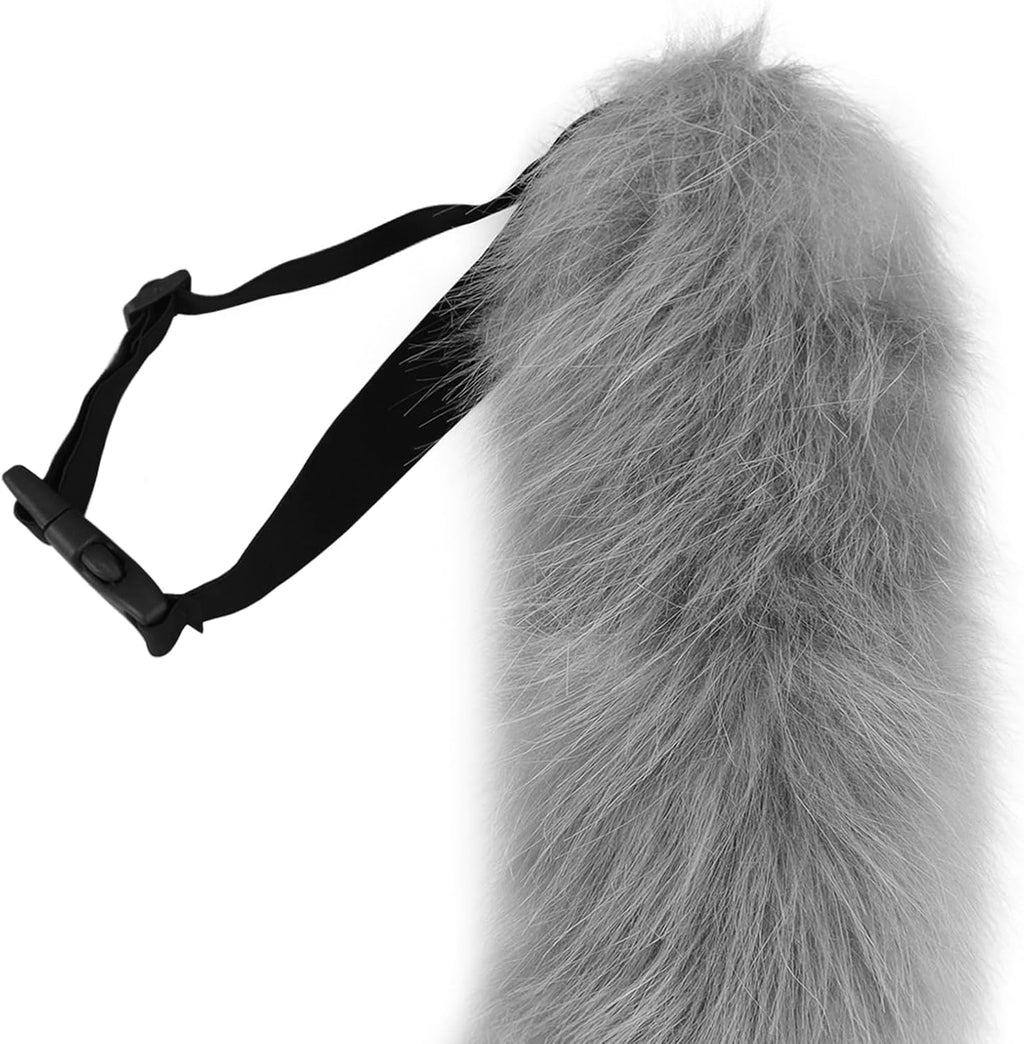 SMILETERNITY Faux Fur Furry Animal Cat Fox Tail for Halloween Party Cosplay Costume Accessories
