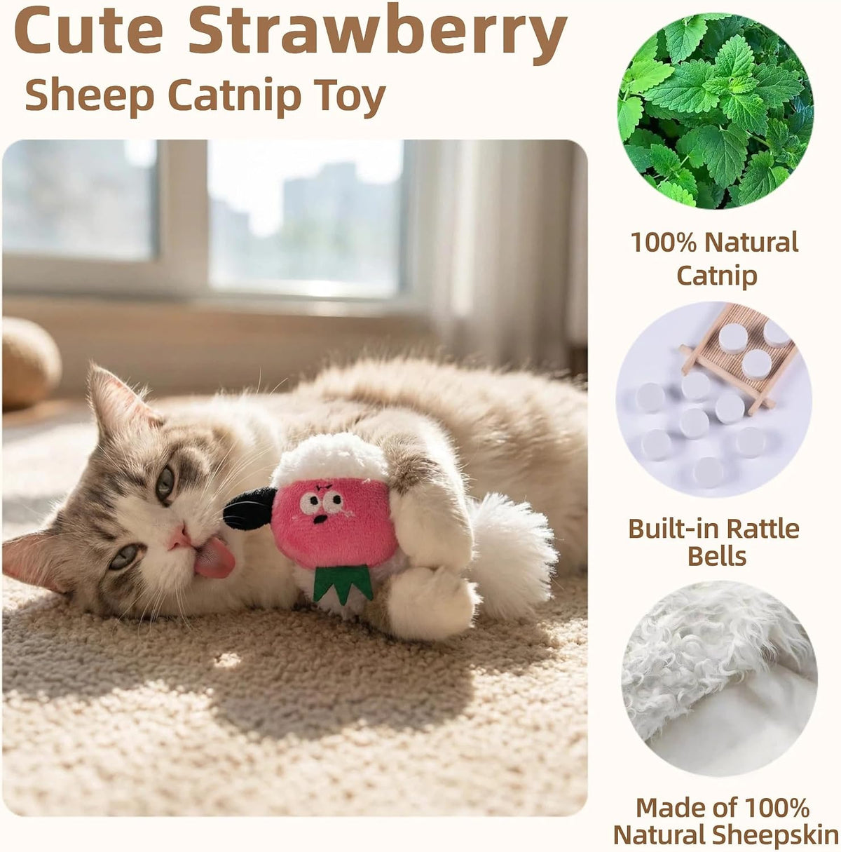Catnip Toys for Cats, Silvervine Interactive Cat Toy Set