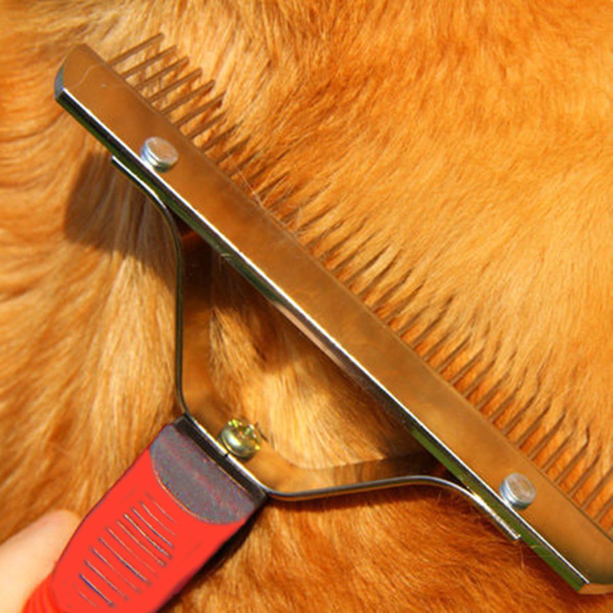 Dog Brush Undercoat Rake Deshedding Comb for Large Dogs Grooming