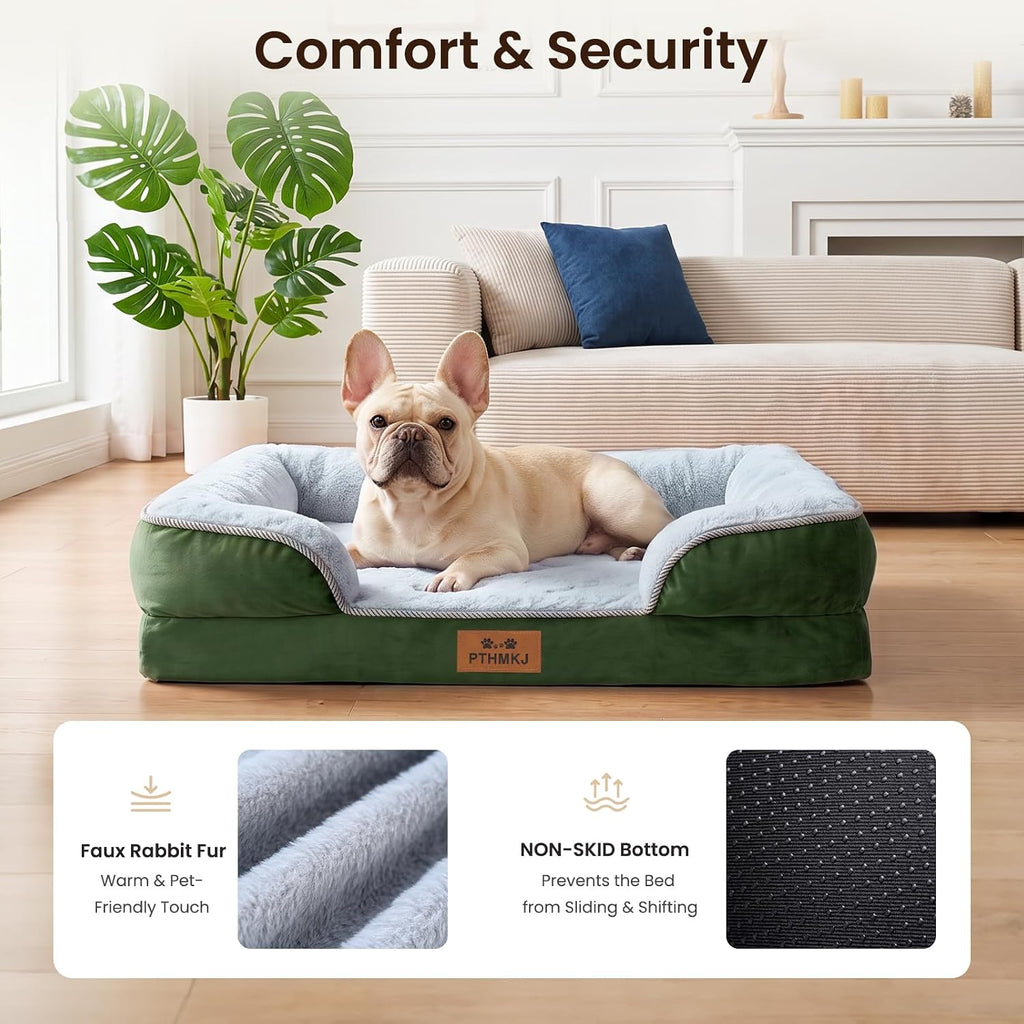 Orthopedic Dog Bed Medium Size Dog, Memory Foam Dog Bed Couch, 30" L