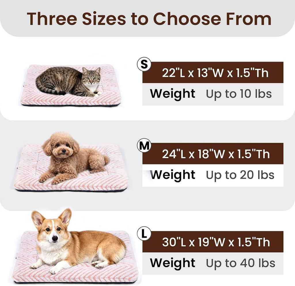 Mora Pets Cat Beds for Indoor Cats Washable Cat Mat Bed Flat Dog Crate Pad