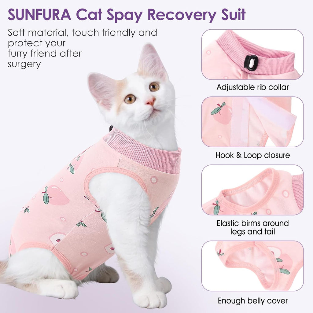 Cat Recovery Suit, Soft Kitten Onesie for Cats After Surgery Female